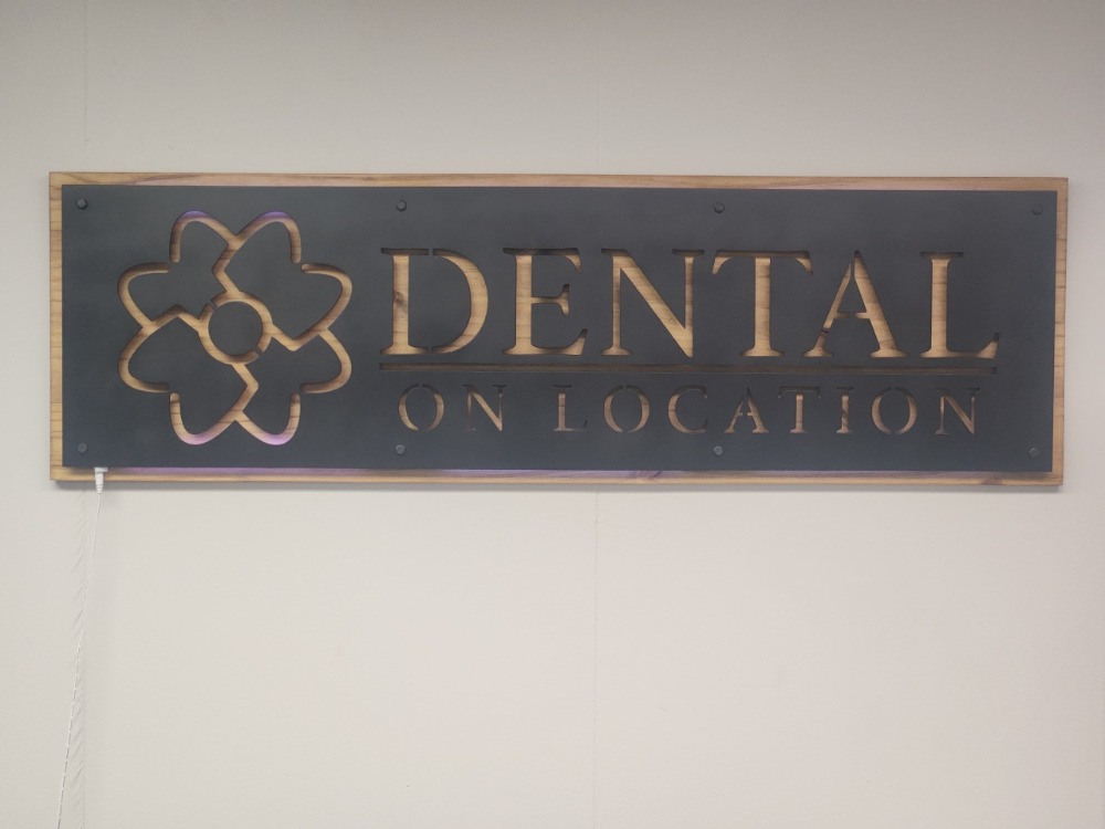 Decorative laser engraved metal sign - Cache Valley Utah engraving